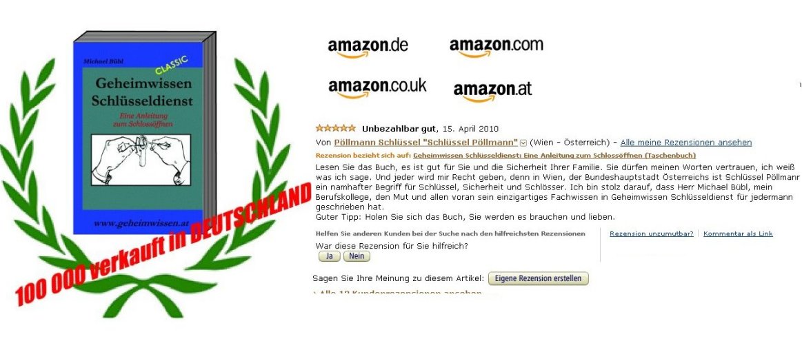 Geheimwissen Schl&uuml;sseldienst,  Bestseller - Longseller
