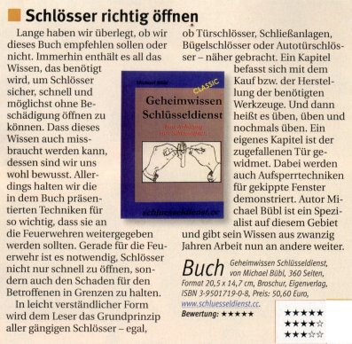 Feuerwehr Magazin Text