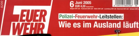 Feuerwehr Magazin Cover