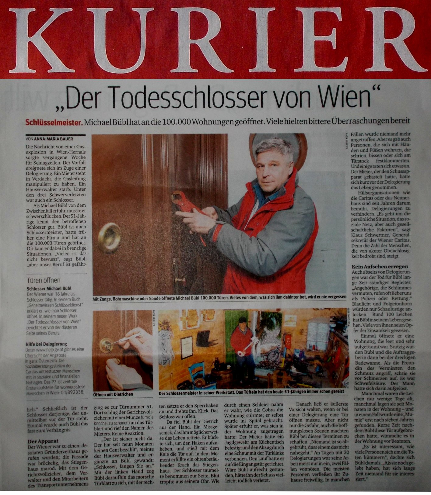 Kurier, Der Todesschlosser von Wien