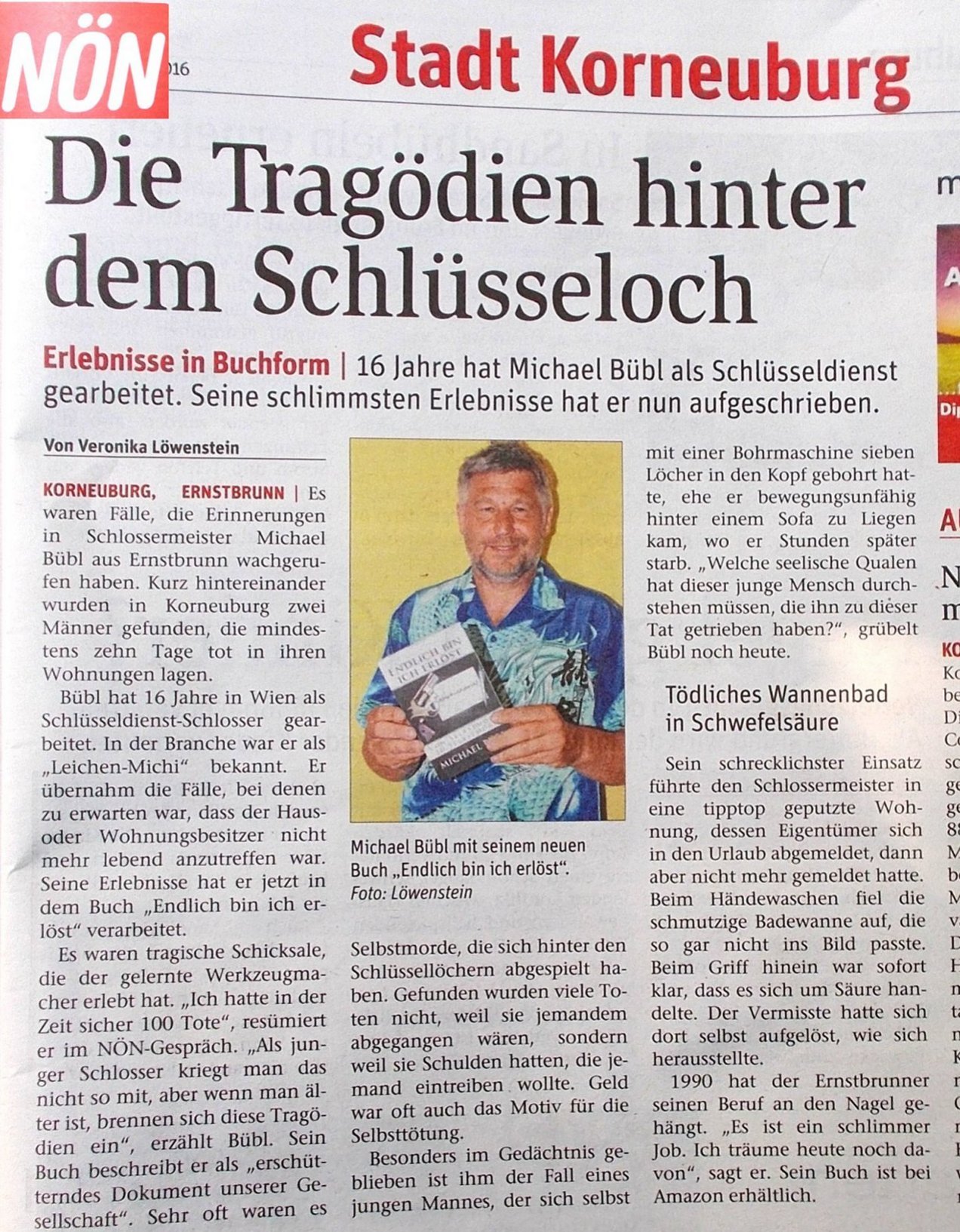 NN, Niedersterreichsiche Nachrichten, Selbstmord, Suizid