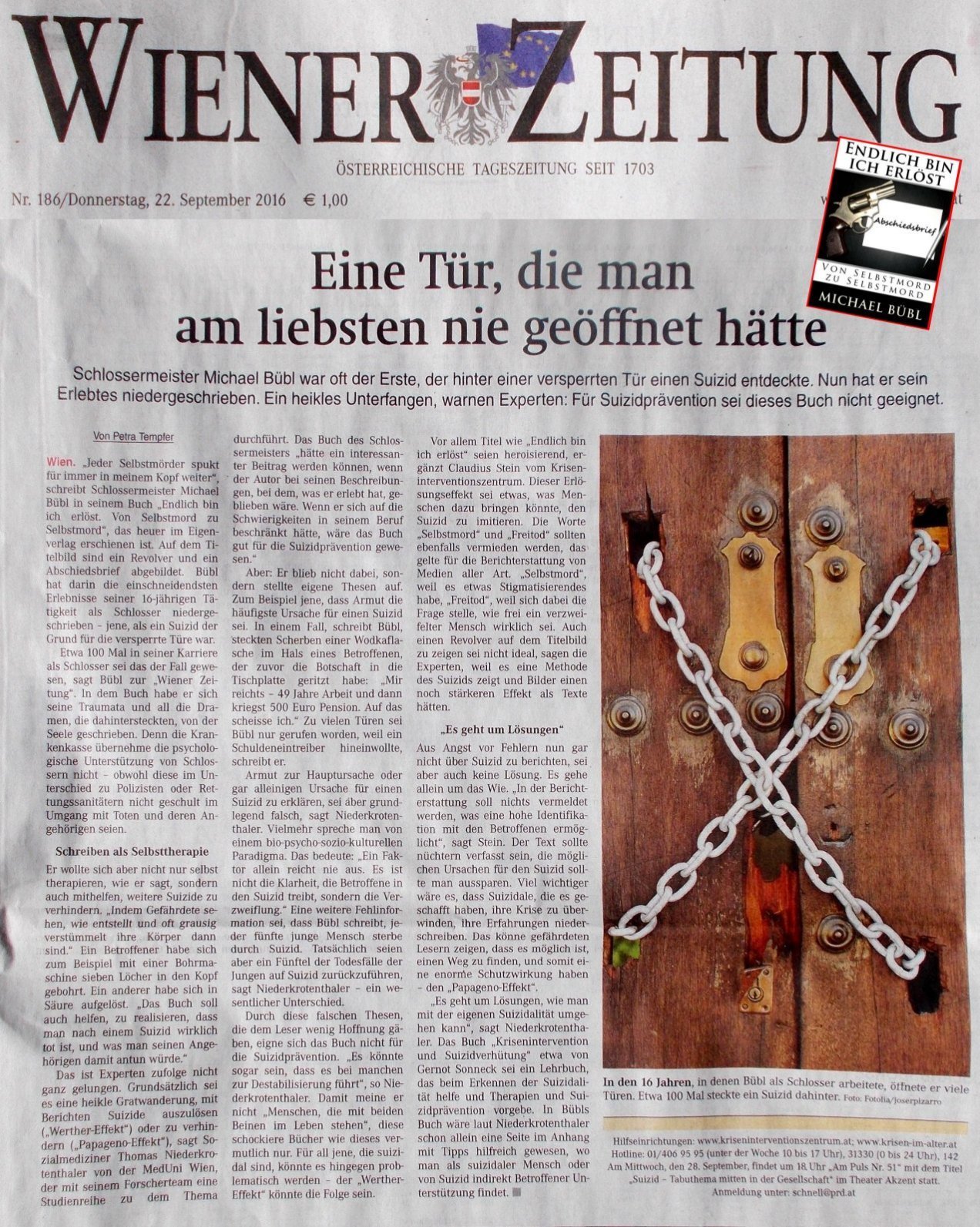 Wienerzeitung, Selbstmord, Suizid
