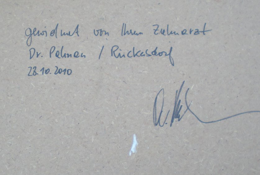 Dr. Palman Zahnarzt, Gem&auml;lde